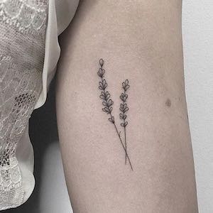 Modèle de pochoir Minimalist Tattoo