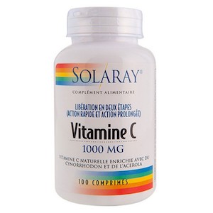 Vitamine C 1000 mg à action prolongée Solaray